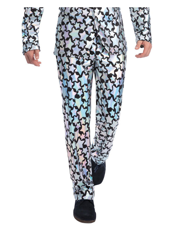 Star Gazer Trousers, Holographic Iridescent  - 2