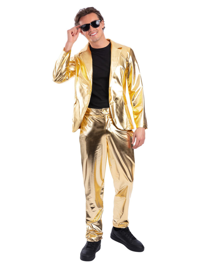 24 Carat Gold Jacket, Metallic Gold - 3