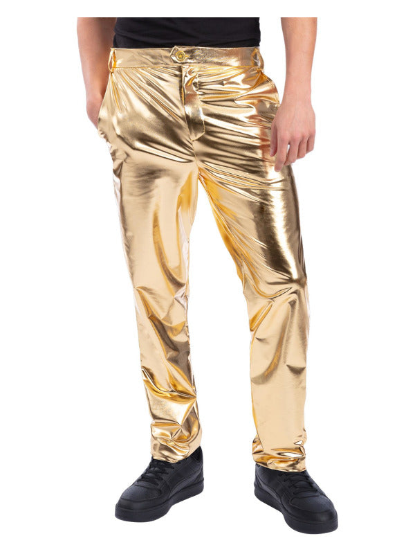24 Carat Gold Trousers, Metallic Gold - 2