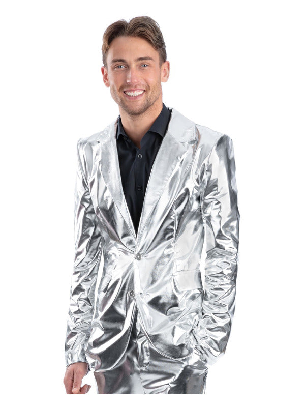 Sterling Silver Jacket, Metallic Silver - 2