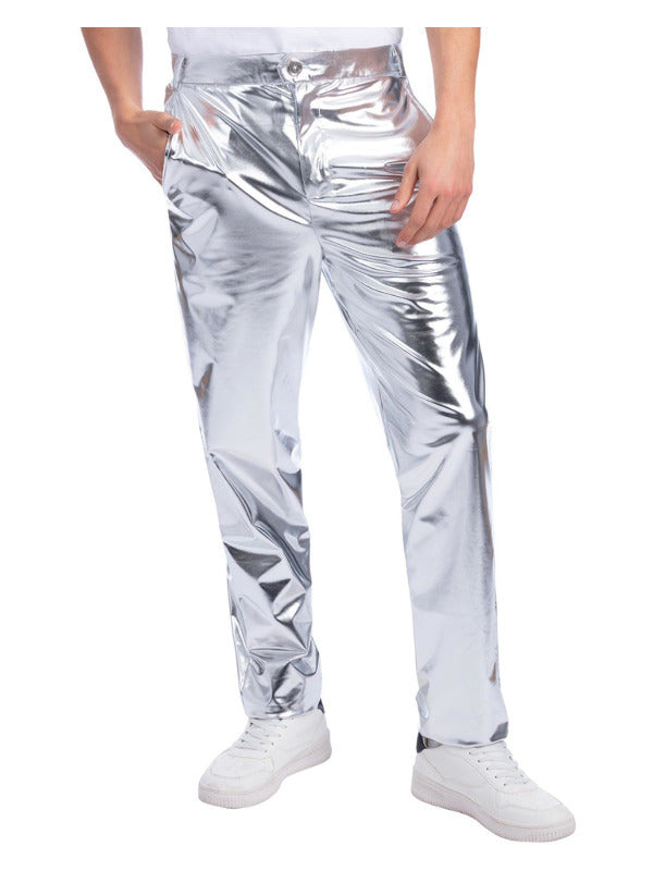 Sterling Silver Trousers, Metallic Silver - 2