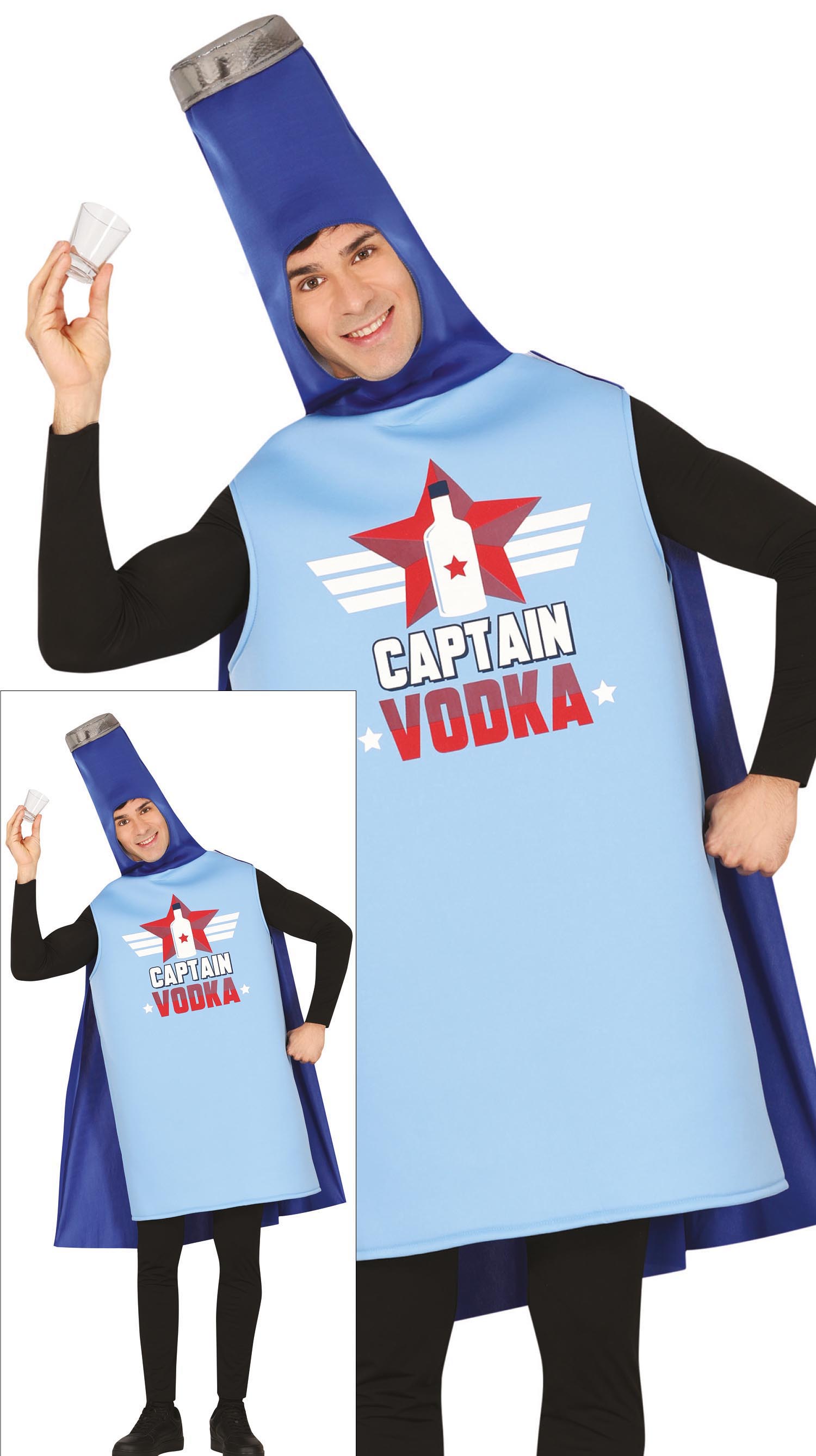 CAPTAIN VODKA BOTTLE, ADULT, 52 – 54 (L)