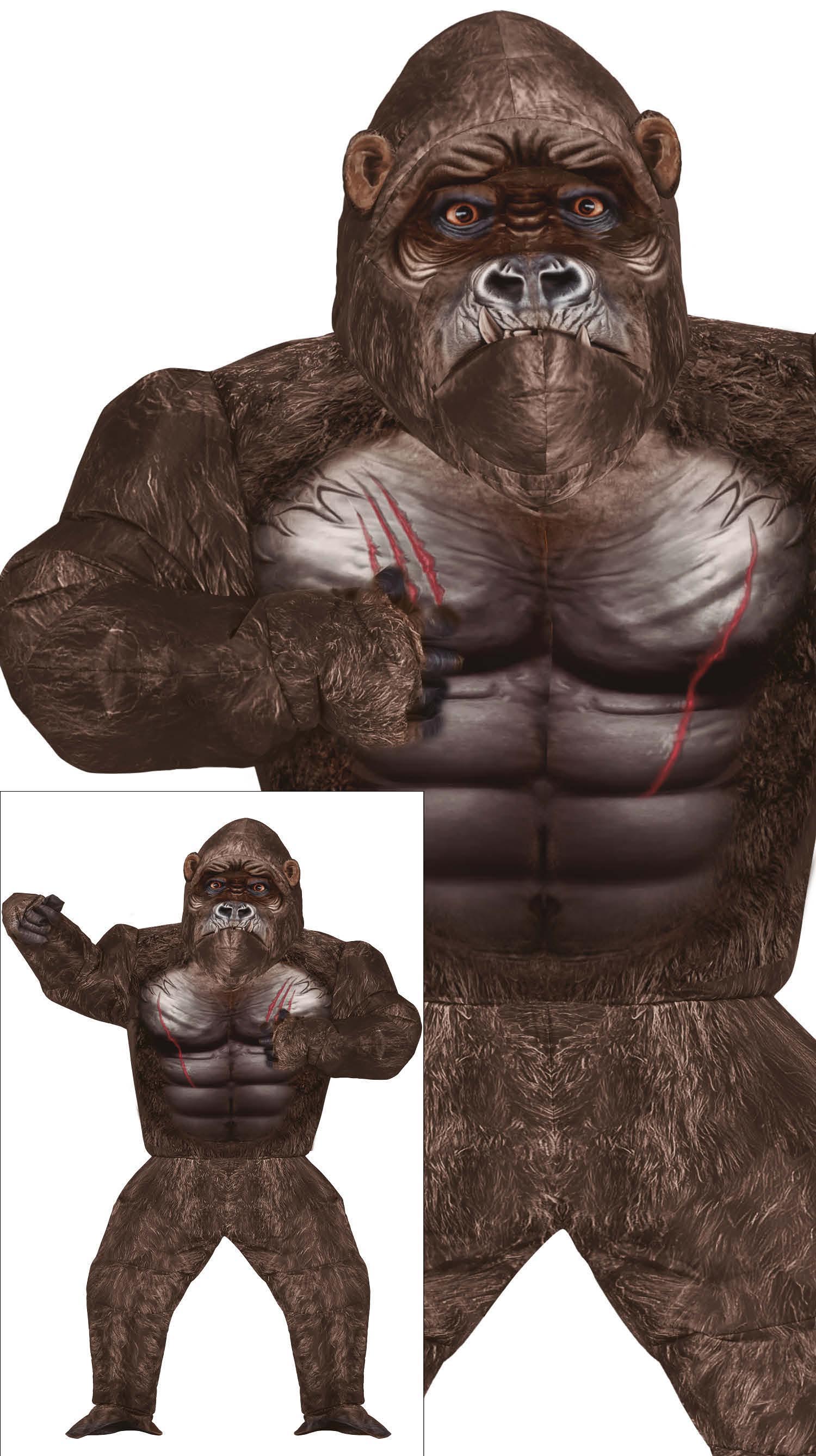 BIG KONG, INFLATABLE,ADULT, SIZE 52-54