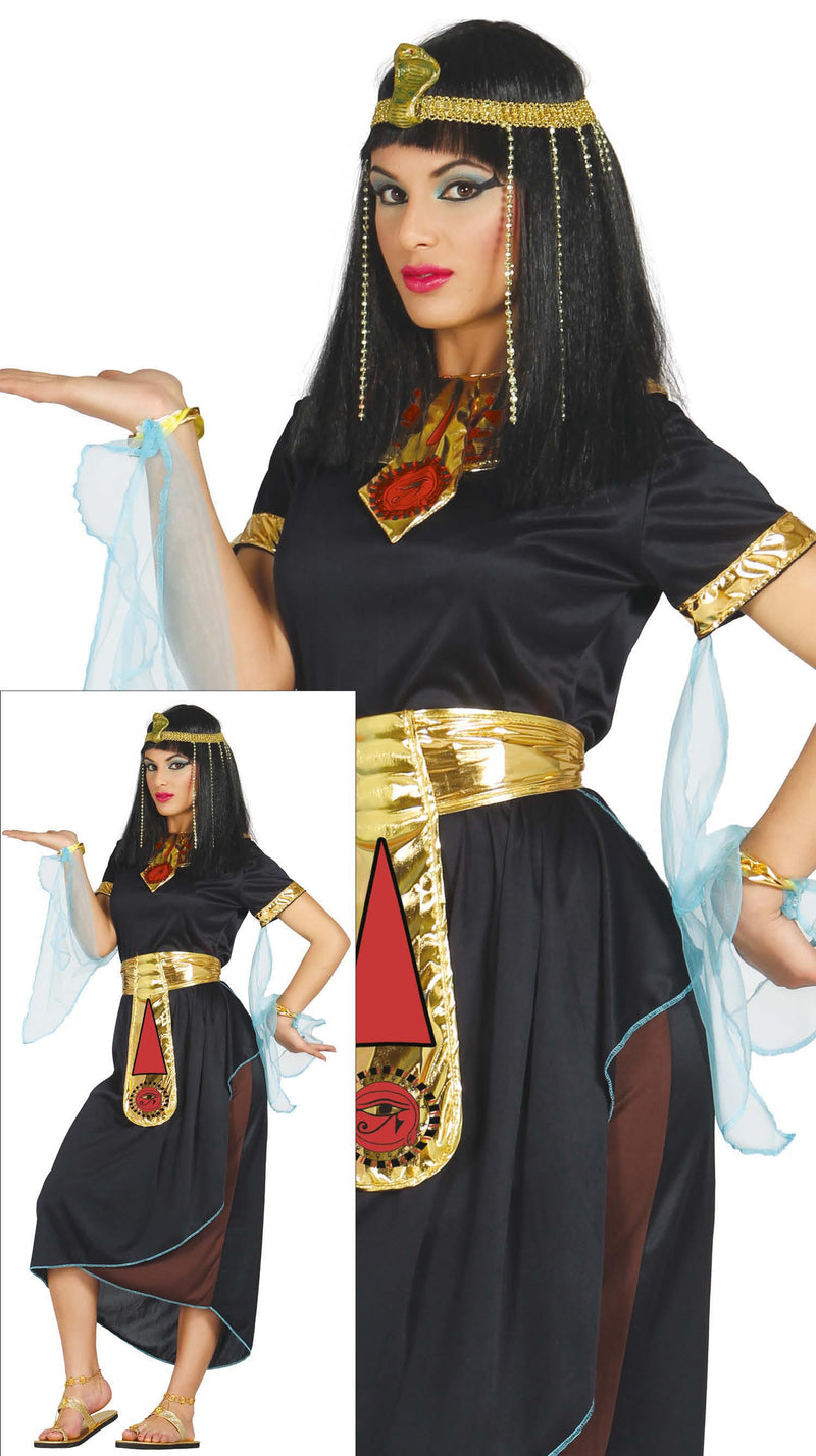 ADULT BLACK NEFERTITI, SIZE XL 44-46