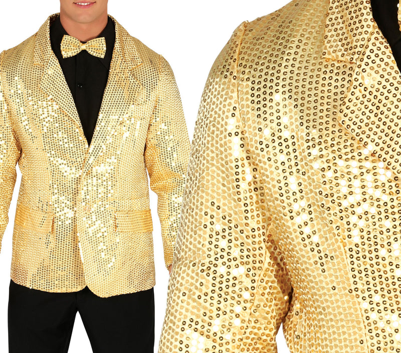 ADULT GOLDEN SEQUINED JACKET XL 54-56