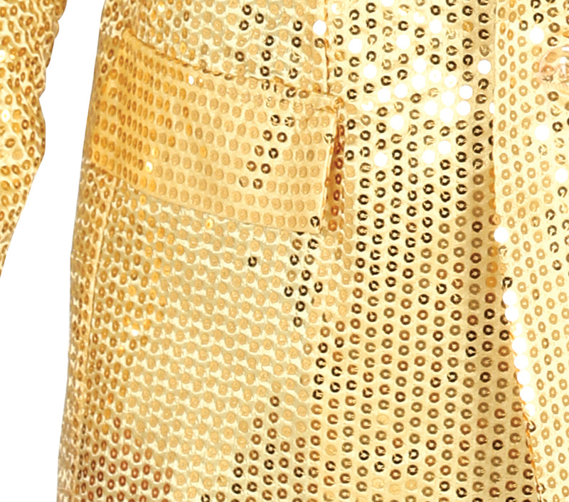 ADULT GOLDEN SEQUINED JACKET XL 54-56