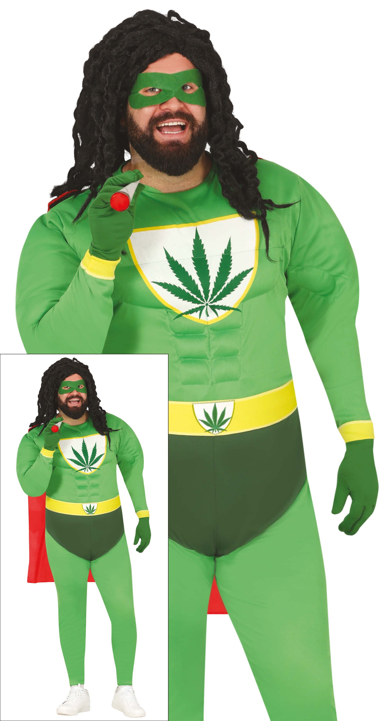 SUPERHERO MARIJUANA, ADULT, 56 - 58 (XXL)