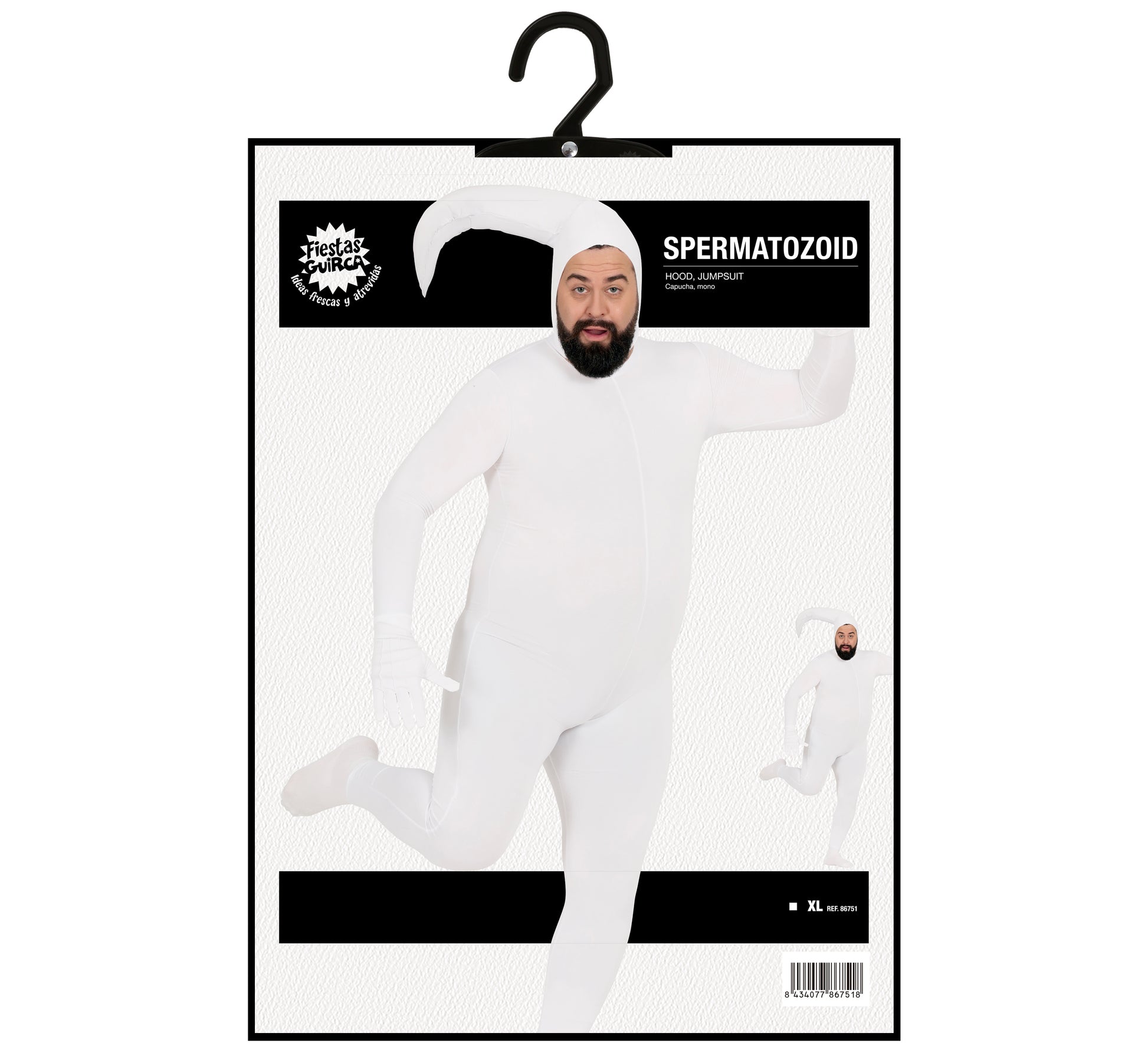 ADULT SPERM CELL SIZE XL 54-56 SPANDEX