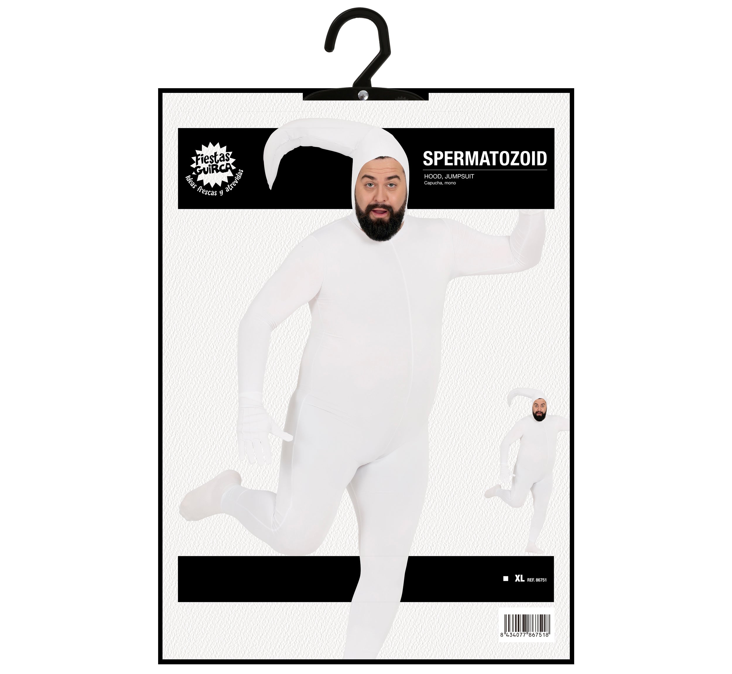 ADULT SPERM CELL SIZE XL 54-56 SPANDEX