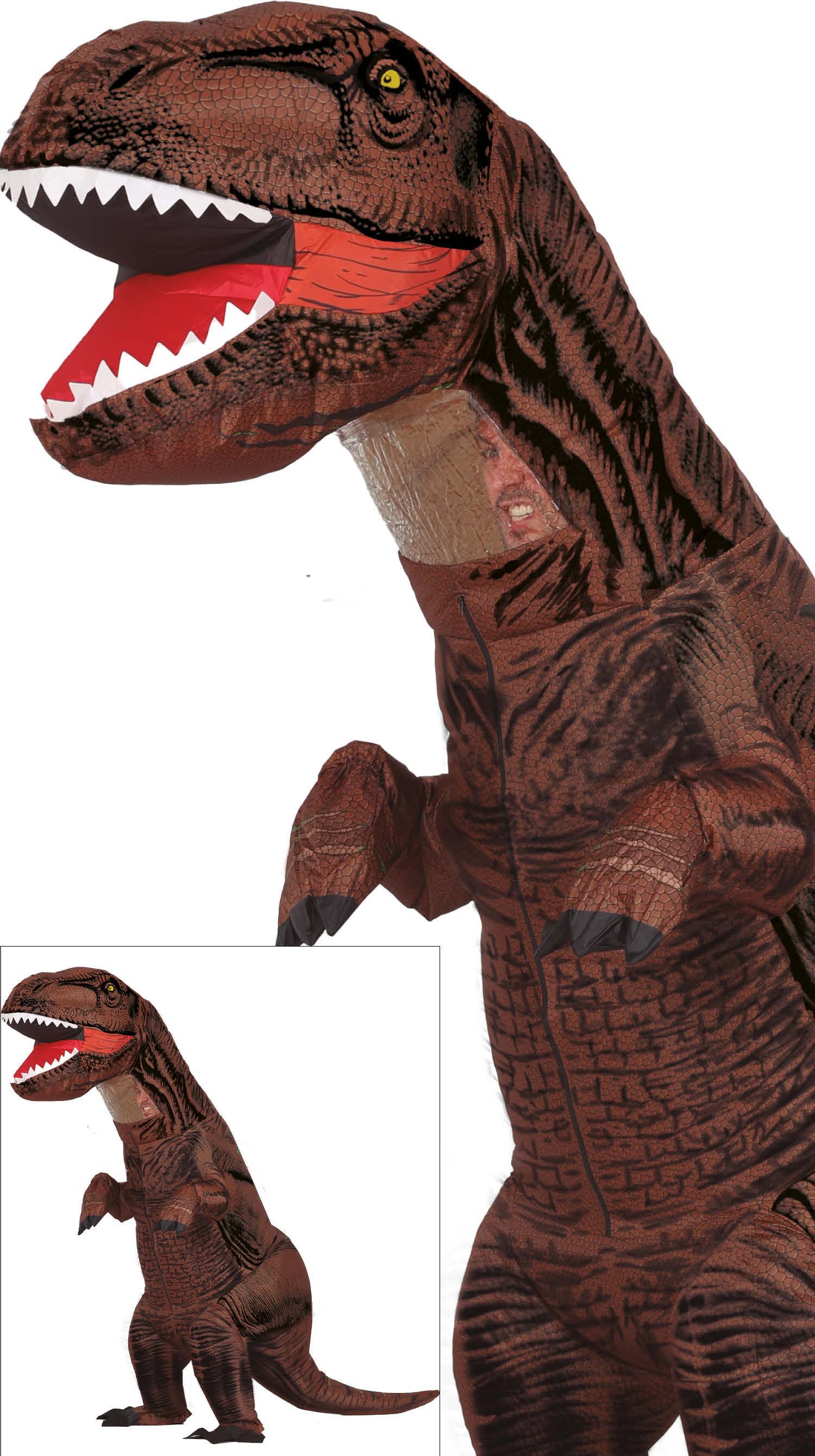 BIG DINOSAUR, INFLATABLE ADULT, SIZE 52-54