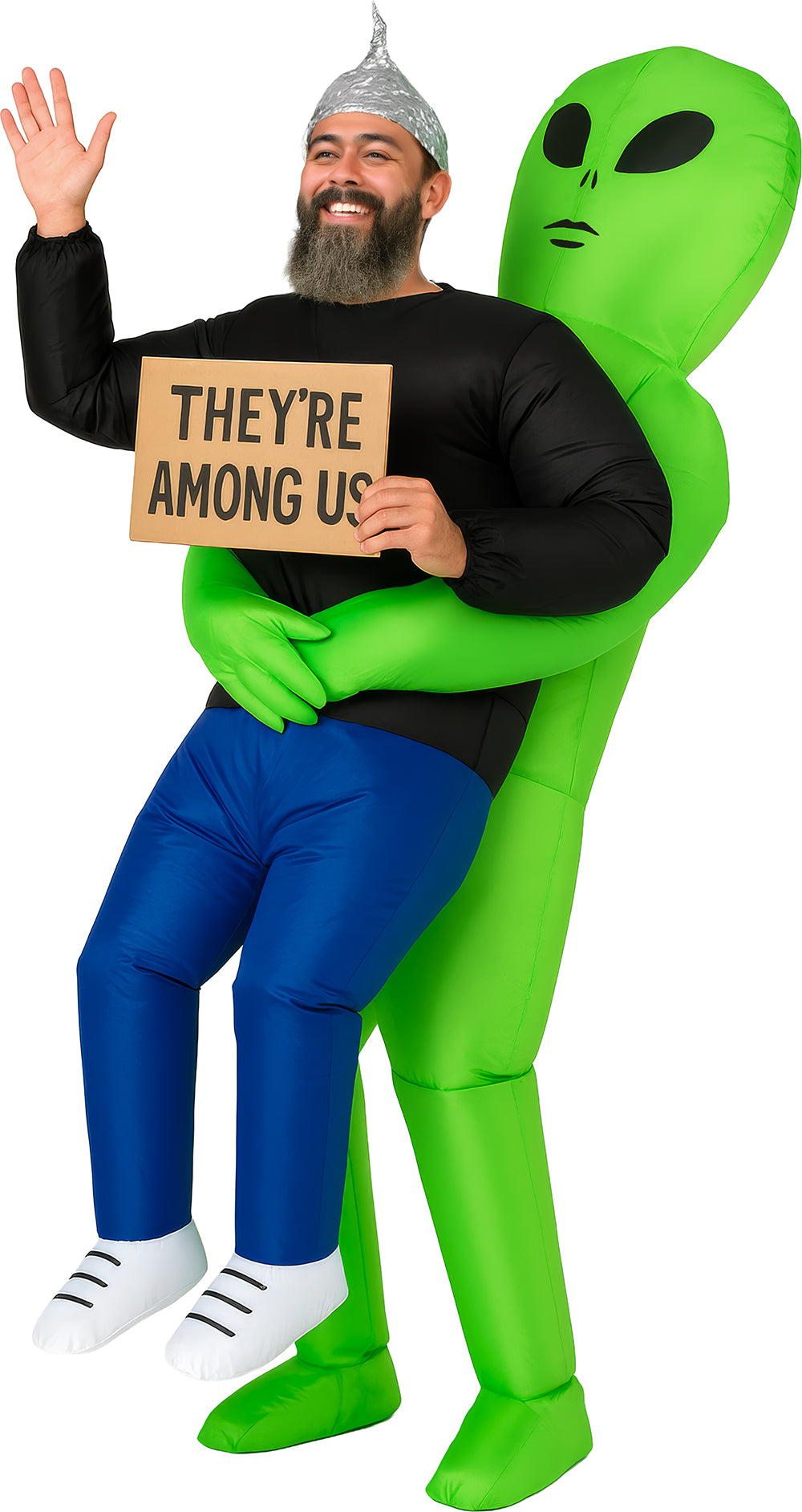 CARRYING ALIEN, INFLATABLE, ADULT, SIZE 52-54