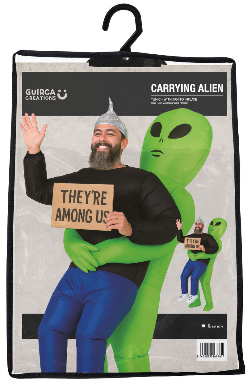 CARRYING ALIEN, INFLATABLE, ADULT, SIZE 52-54