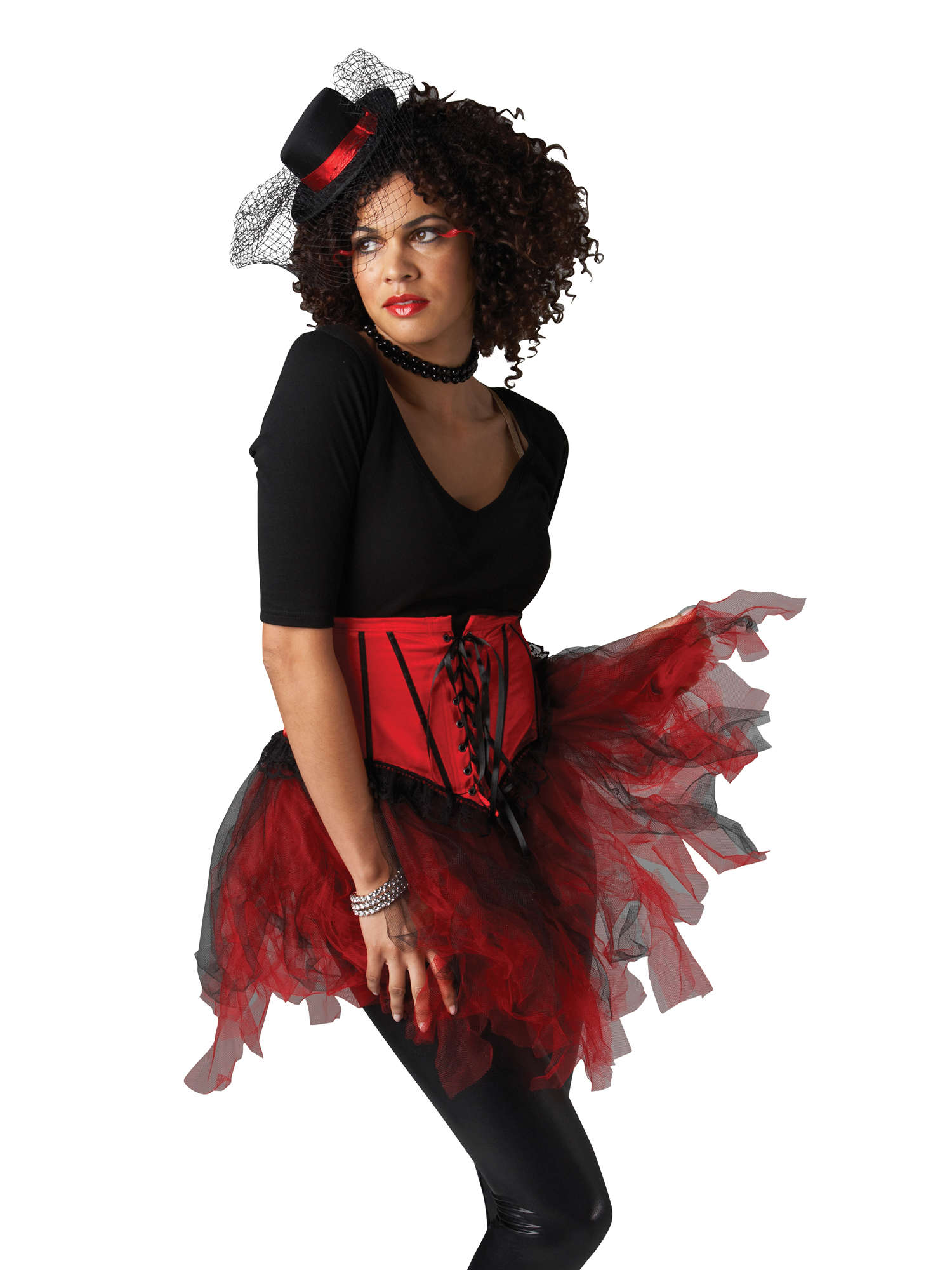 BURLESQUE TUTU- BLK & RED