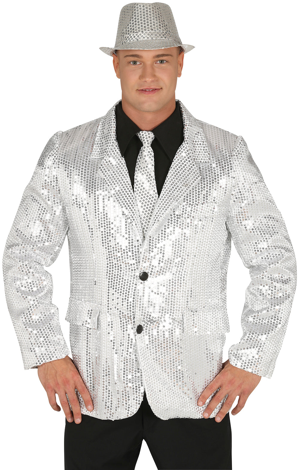 SILVER SEQUINS JACKET