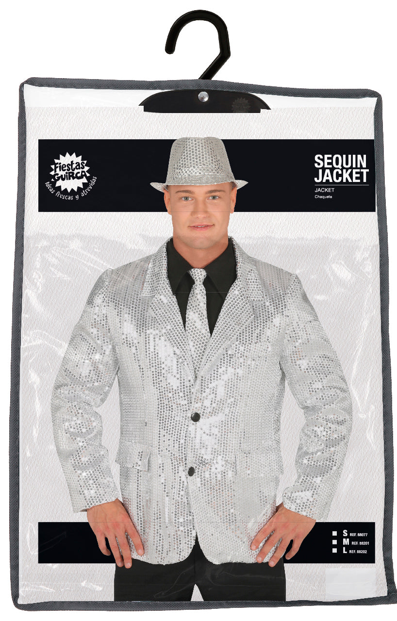 SILVER SEQUINS JACKET