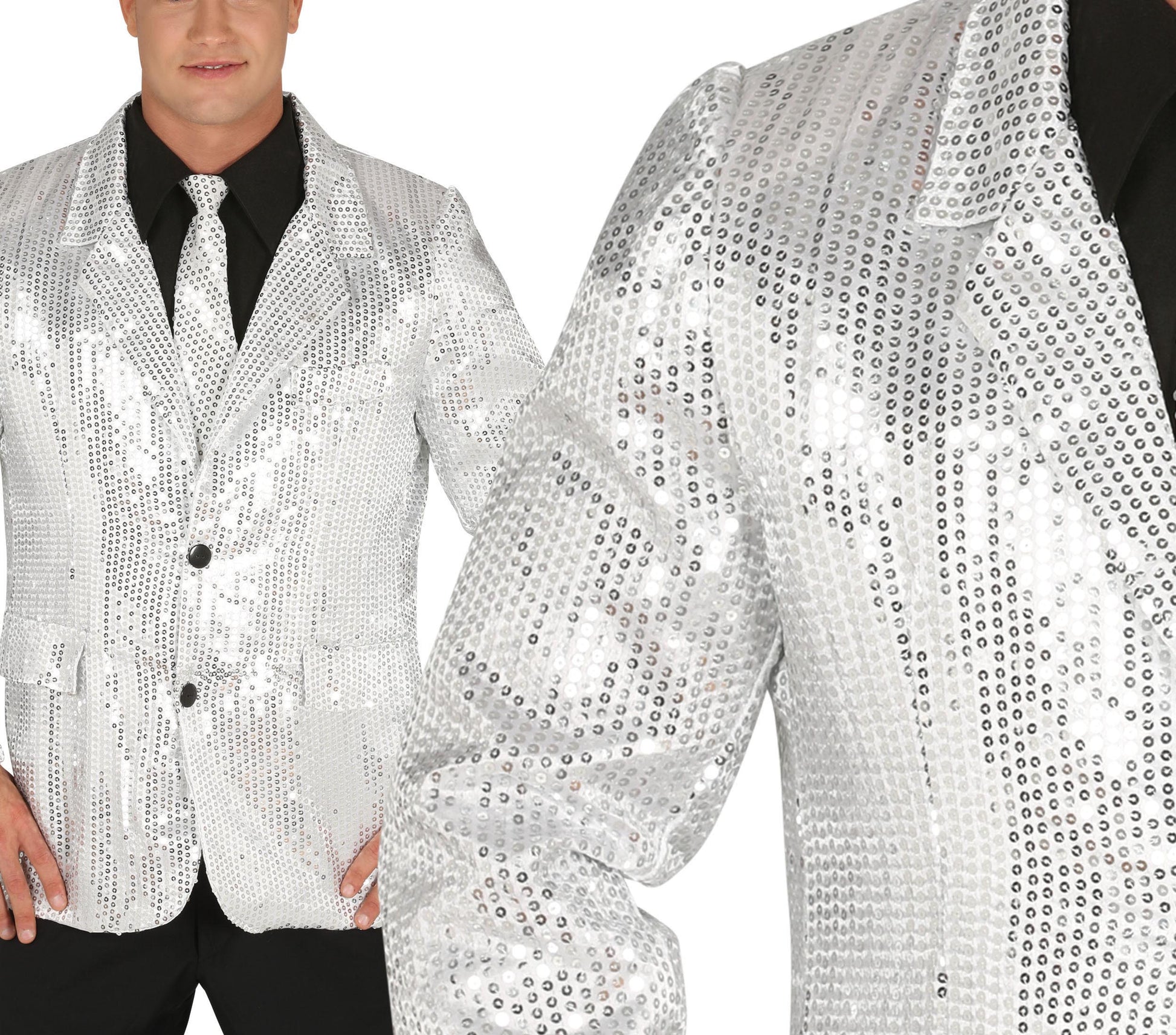 SILVER SEQUINS JACKET