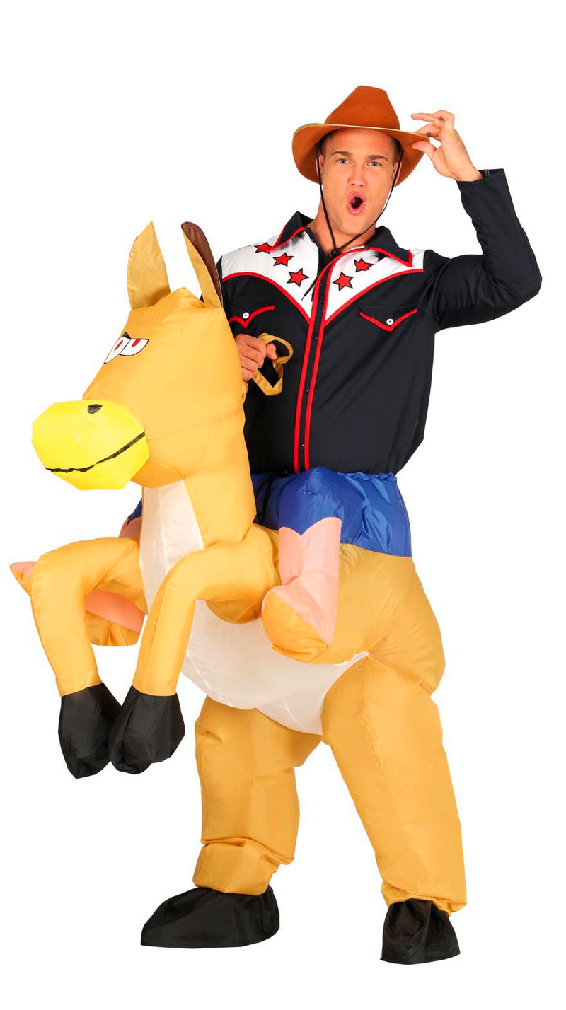 ADULT INFLATABLE COWBOY SIZE L 52-54