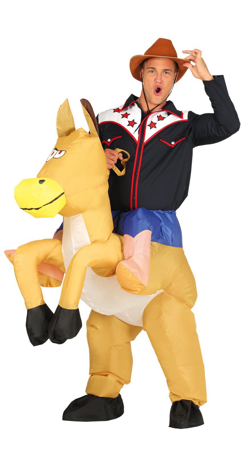ADULT INFLATABLE COWBOY SIZE L 52-54