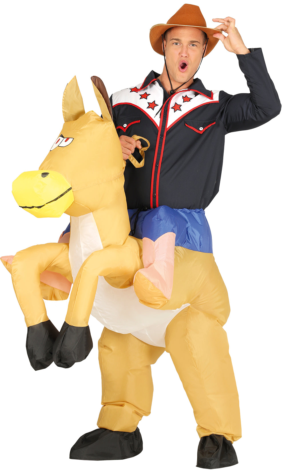 ADULT INFLATABLE COWBOY SIZE L 52-54