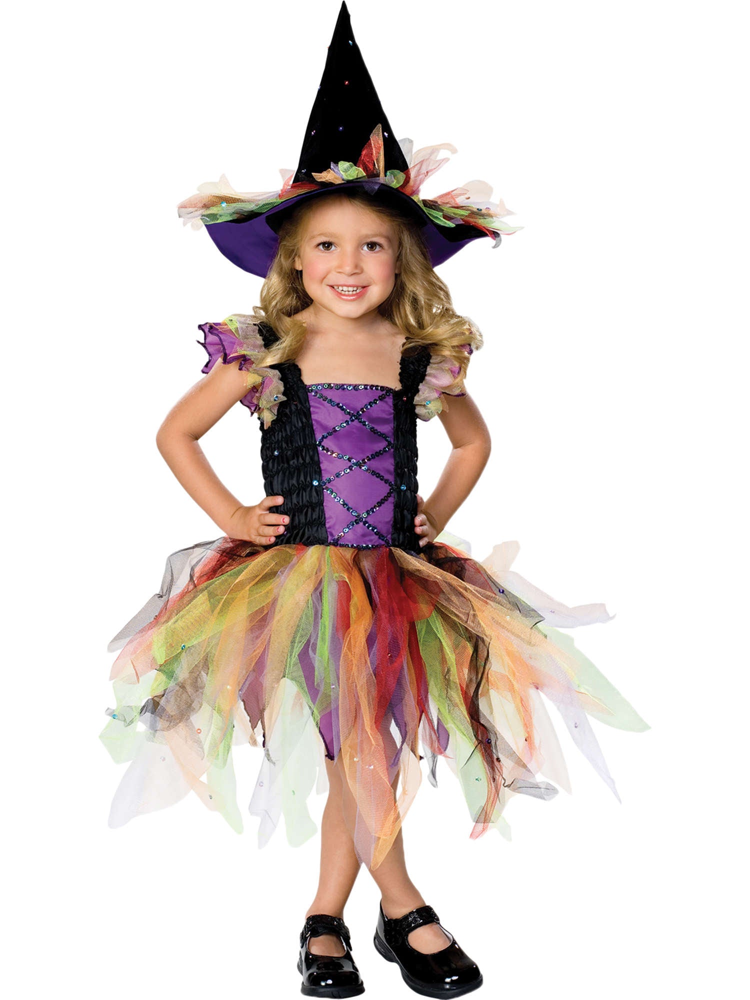 GLITTER WITCH COSTUME - CHILDRENS