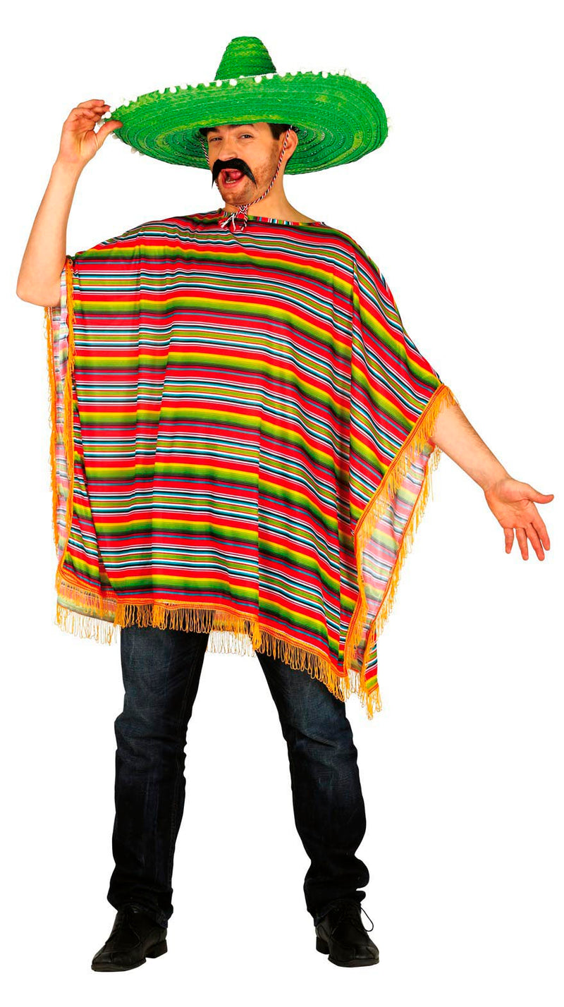 ADULT MEXICAN PONCHO SIZE L 52-54