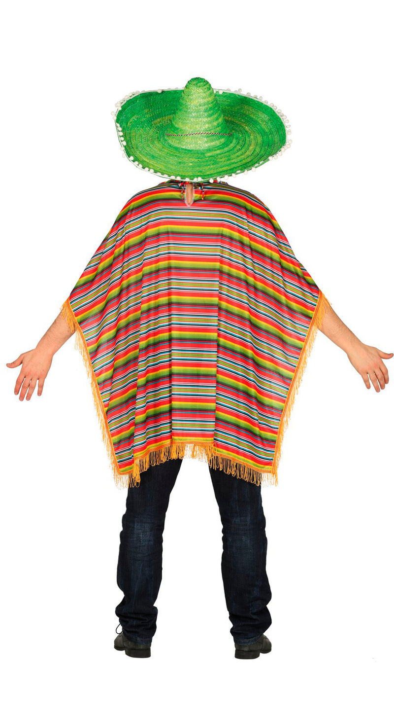 ADULT MEXICAN PONCHO SIZE L 52-54