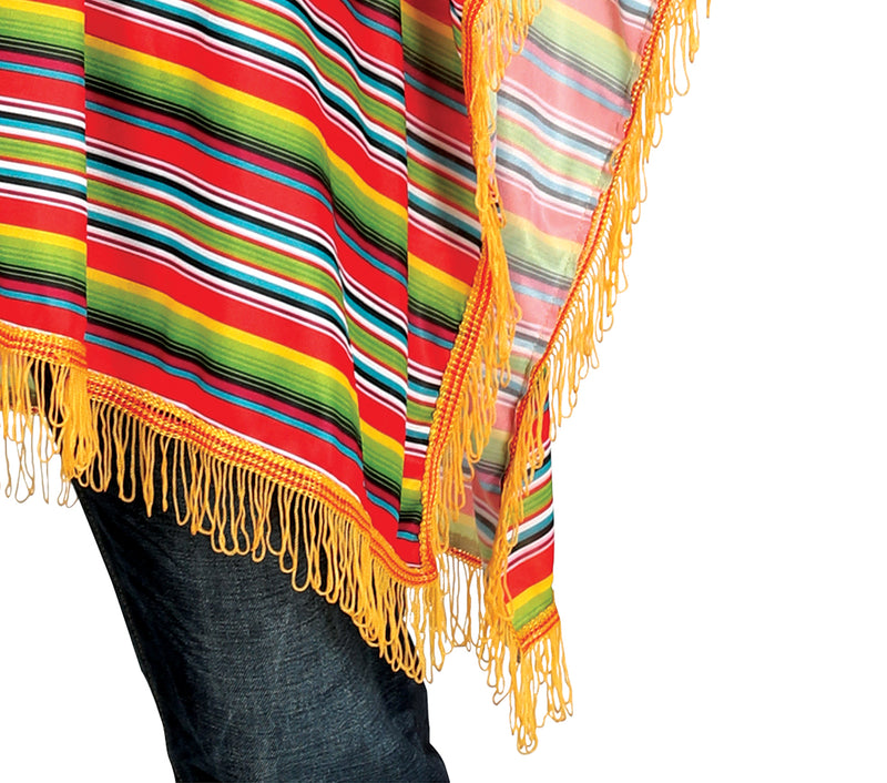 ADULT MEXICAN PONCHO SIZE L 52-54