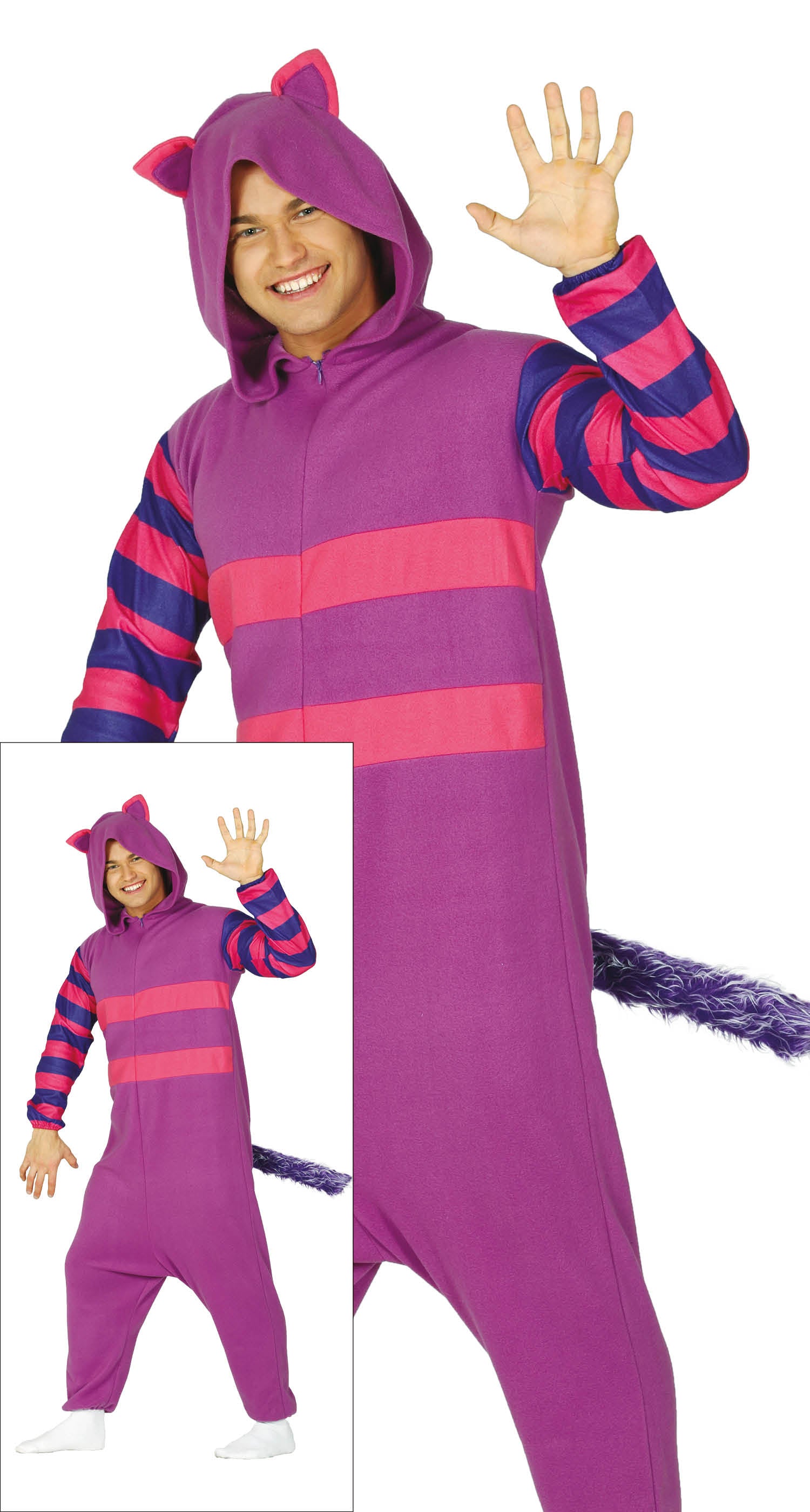 ADULT PURPLE CAT KIGURUMIMI SIZE 42-44