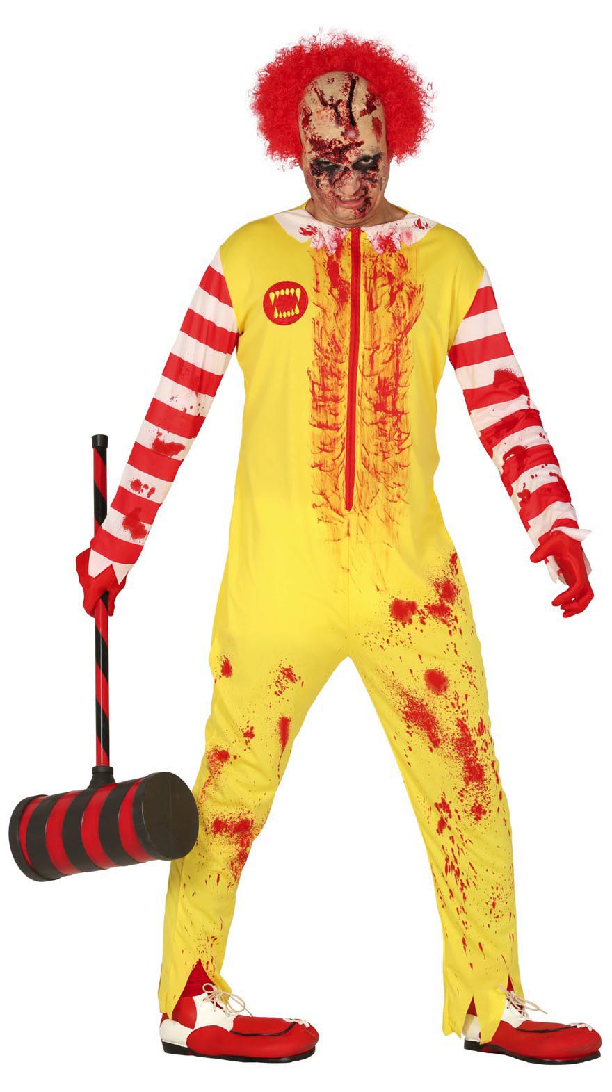 ADULT ZOMBIE BURGER CLOWN SIZE 52-54