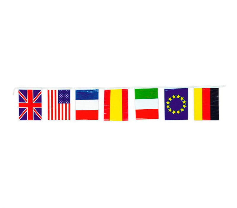 BAG PLASTIC FLAGS 20 X 30 CM GARLAND 50 M