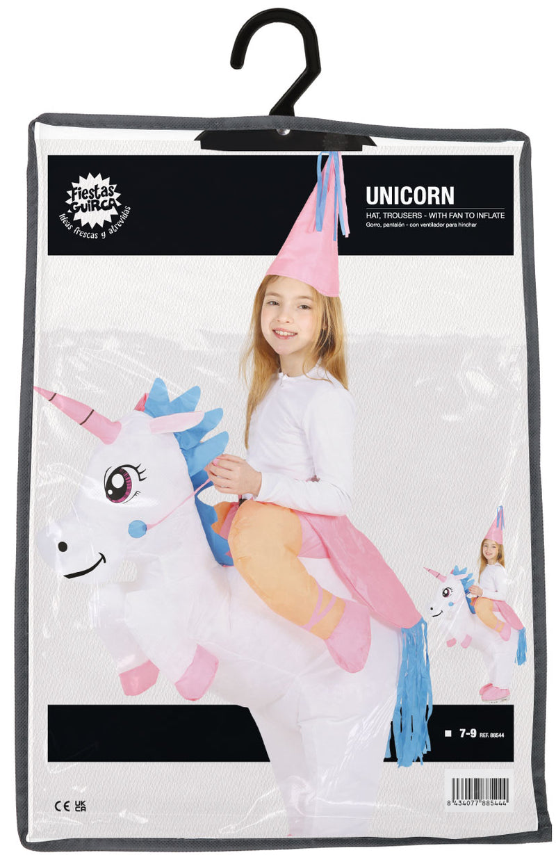 INFLATABLE UNICORN CHILDREN SIZE 7 9 YEA