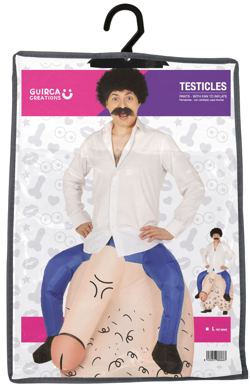 INFLATABLE TESTICLES ADULT SIZE L 52 54