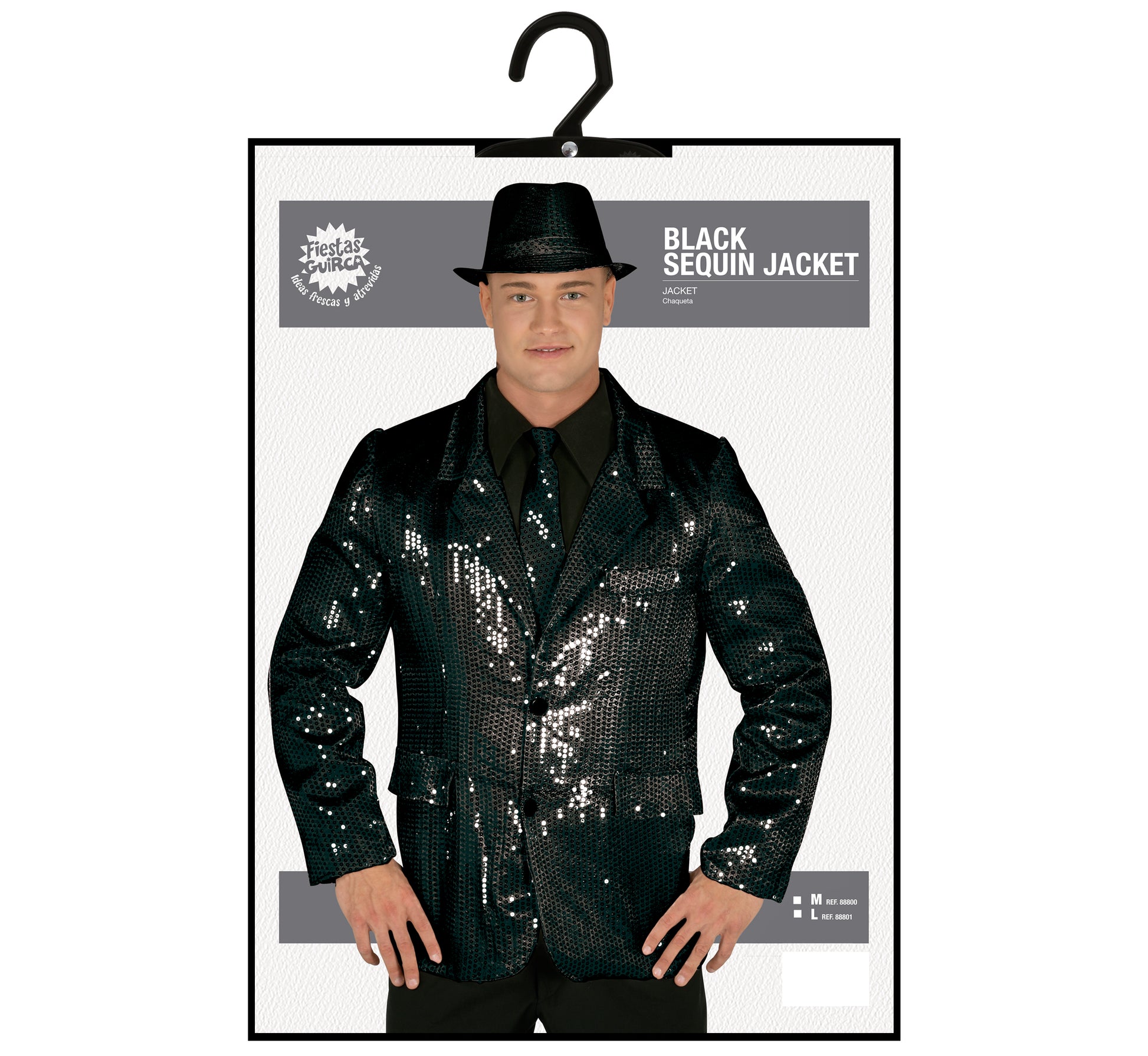 BLACK SEQUINS JACKET