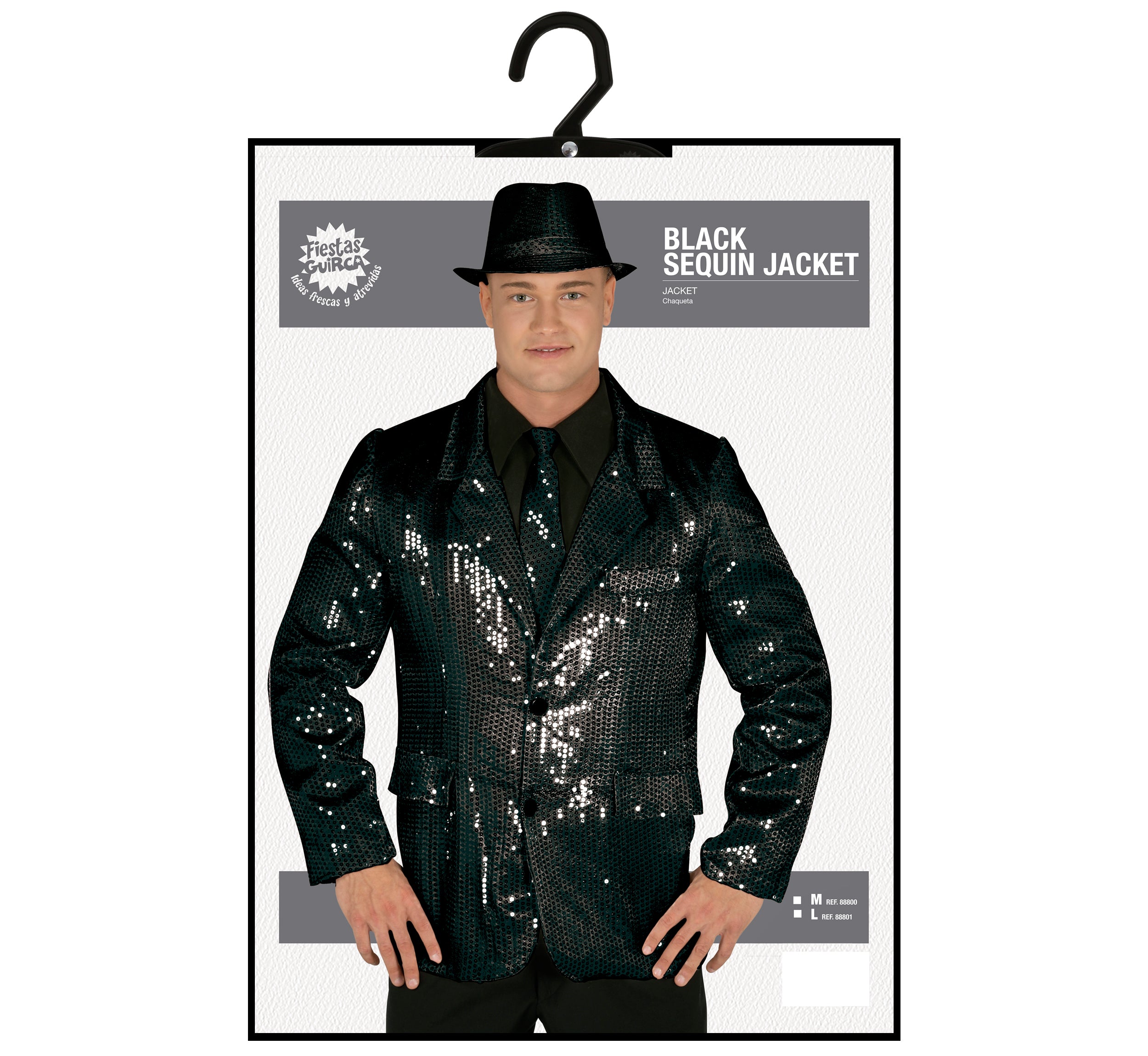 BLACK SEQUINS JACKET
