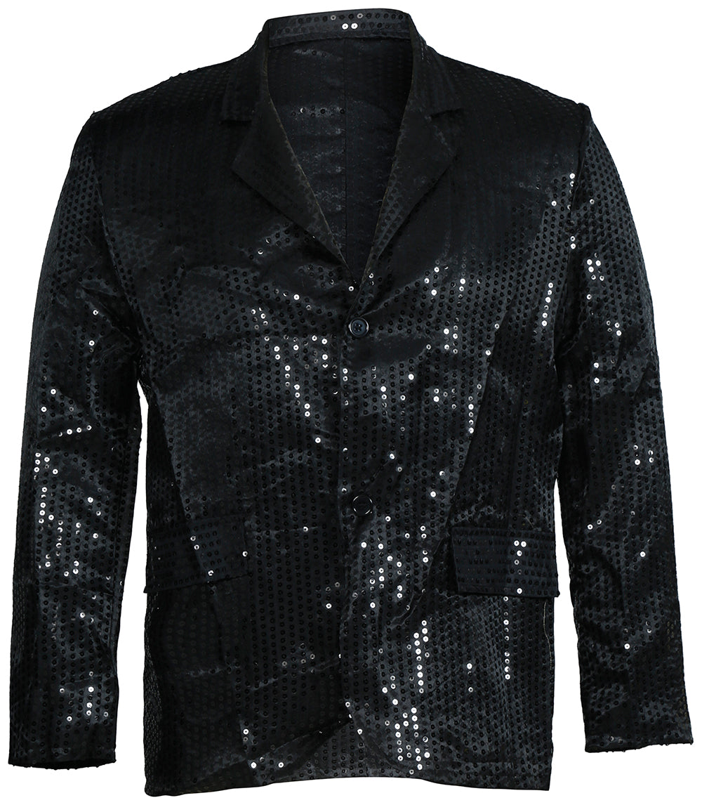 BLACK SEQUINS JACKET