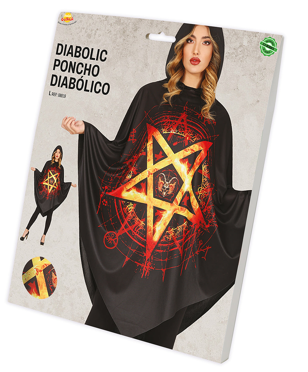 DIABOLIC PONCHO, ADULT, 42 - 44 (L)