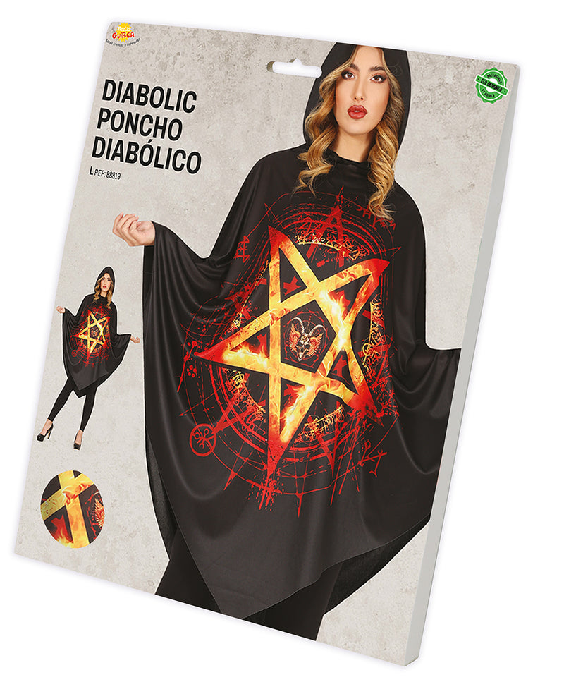 DIABOLIC PONCHO, ADULT, 42 - 44 (L)
