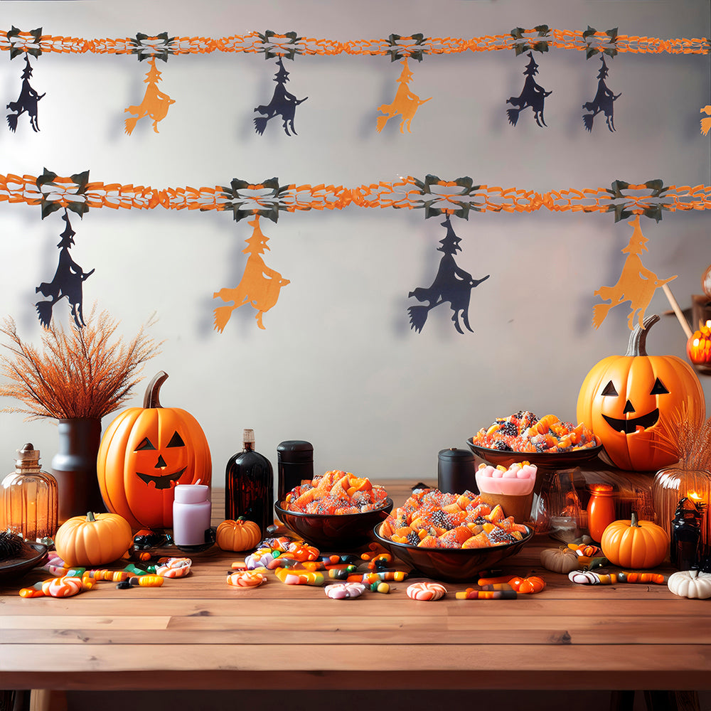 HALLOWEEN FANTASY GARLAND,     33X200 CM