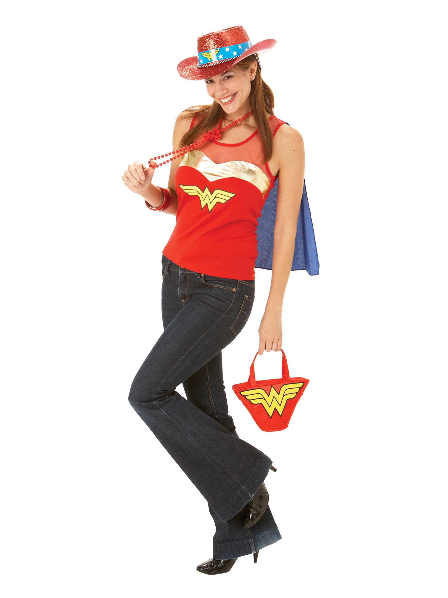 Wonder Woman Top With Cape Costume