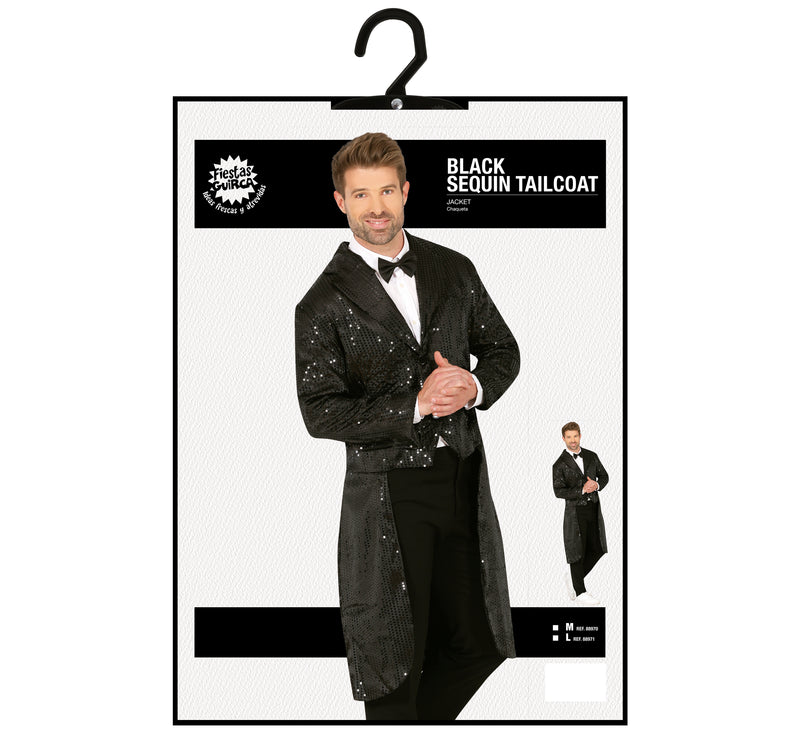 BLACK SEQUIN TAIL