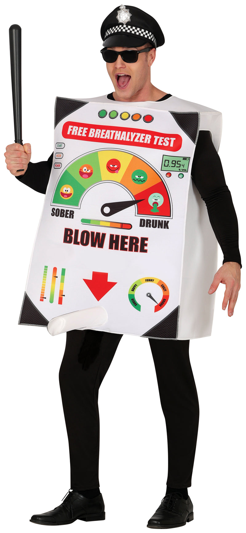 POLICE BREATHALYZER, ADULT, 52 - 54 (L)