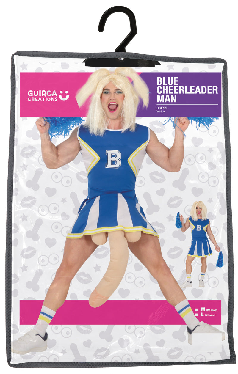 BLUE CHEERLEADER MAN, ADULT