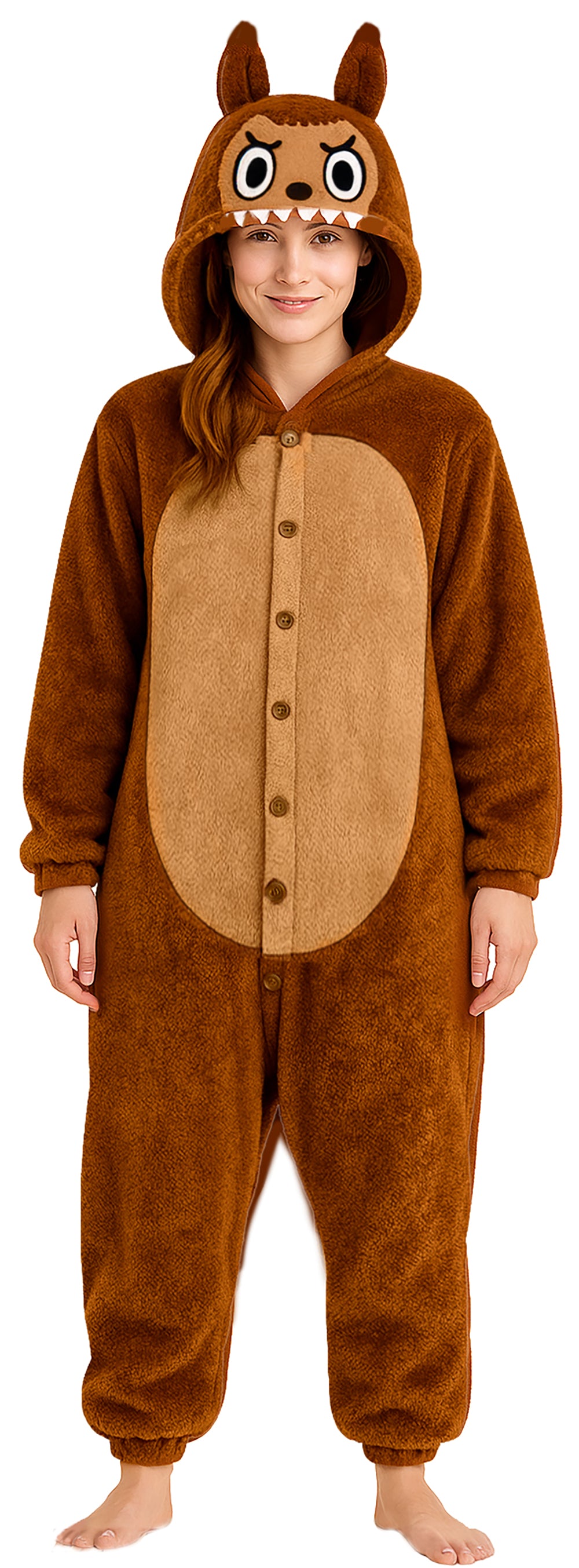 LULU MONSTER PYJAMA BROWN