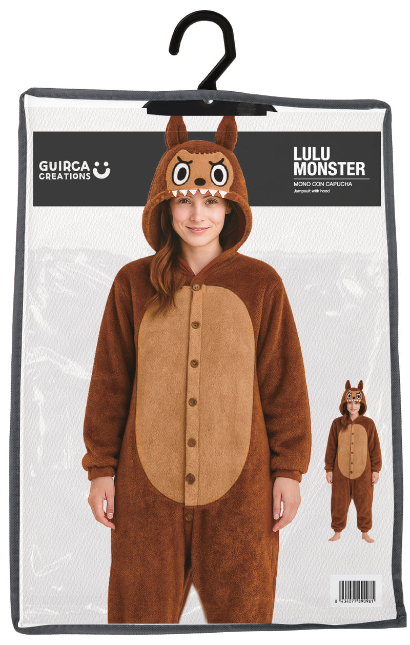 LULU MONSTER PYJAMA BROWN