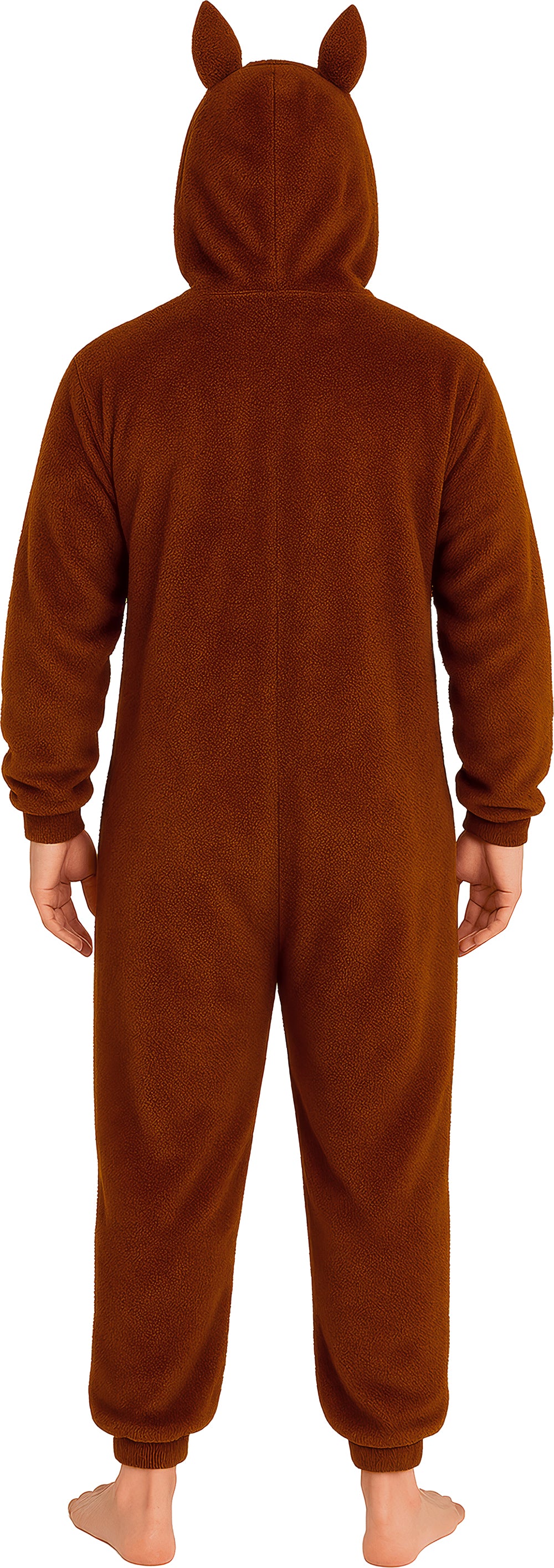 LULU MONSTER PYJAMA BROWN, ADULT, 52 - 54 (L)