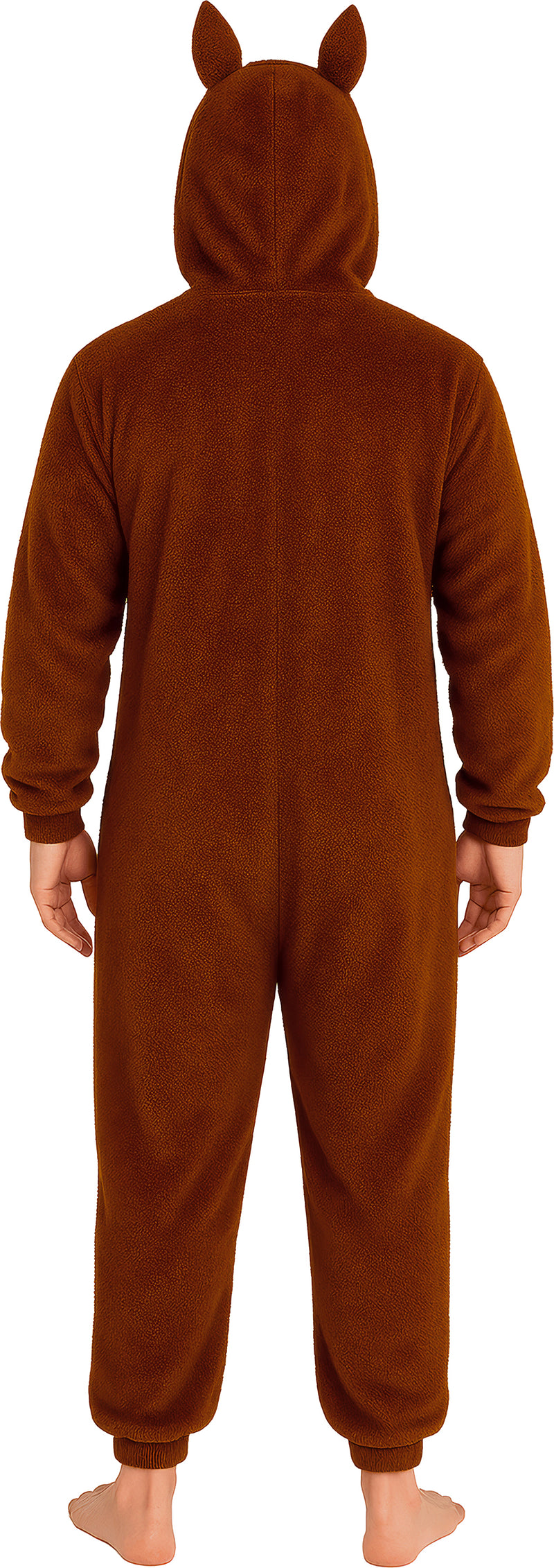 LULU MONSTER PYJAMA BROWN, ADULT, 52 - 54 (L)
