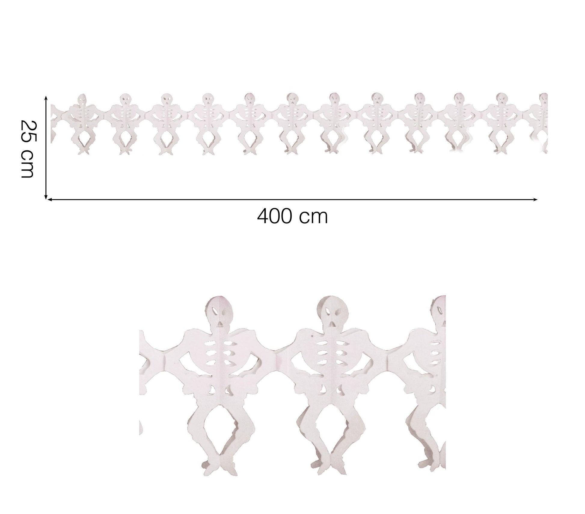 HALLOWEEN FANTASY SKELETON GARLAND, 25X300