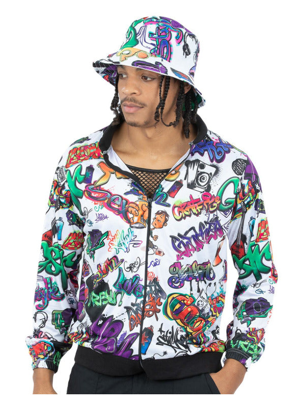 90s Hip Hop Graffiti Jacket - 2
