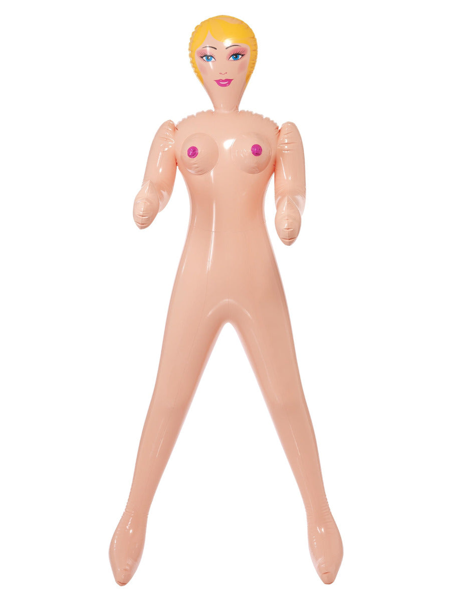 Inflatable Blow-Up Doll, Female, Pink - 1