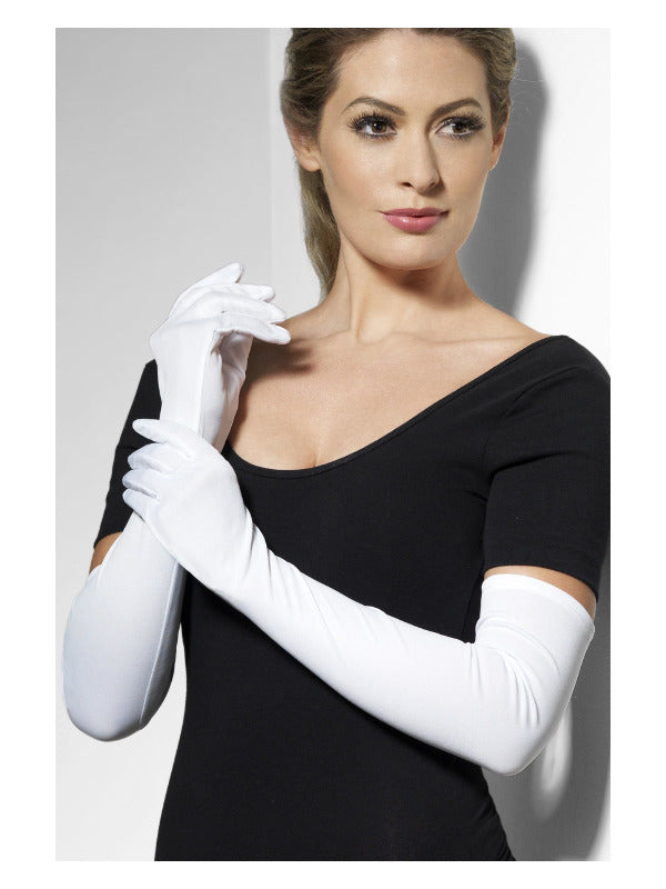 Gloves, White - 2
